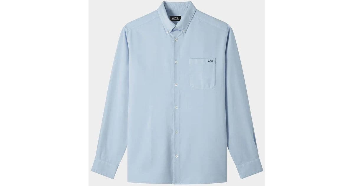 A.P.C. Mateo Blue Oxford Shirt