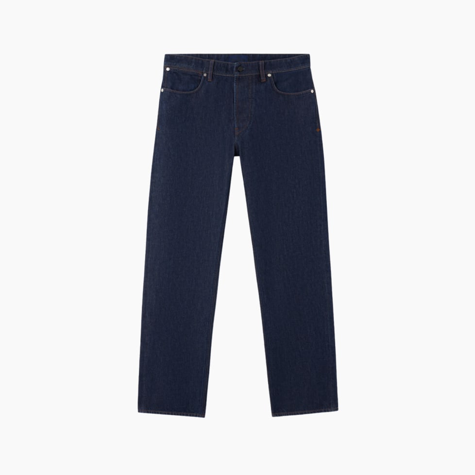 Stone Island J100005 Regular-Straight-Fit Jeans Indigo Denim-Rinsed