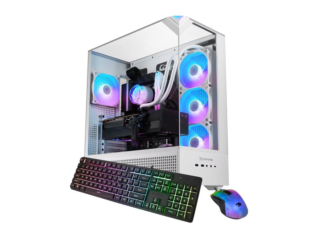 iBUYPOWER RDY Element 9 Pro R08 Gaming Desktop (Ryzen 7 7800X3D / Radeon RX 9070 XT)