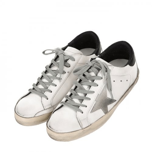 Golden Goose Super-Star Sneakers with Black Heel Tab GMF00102.F000318.10220