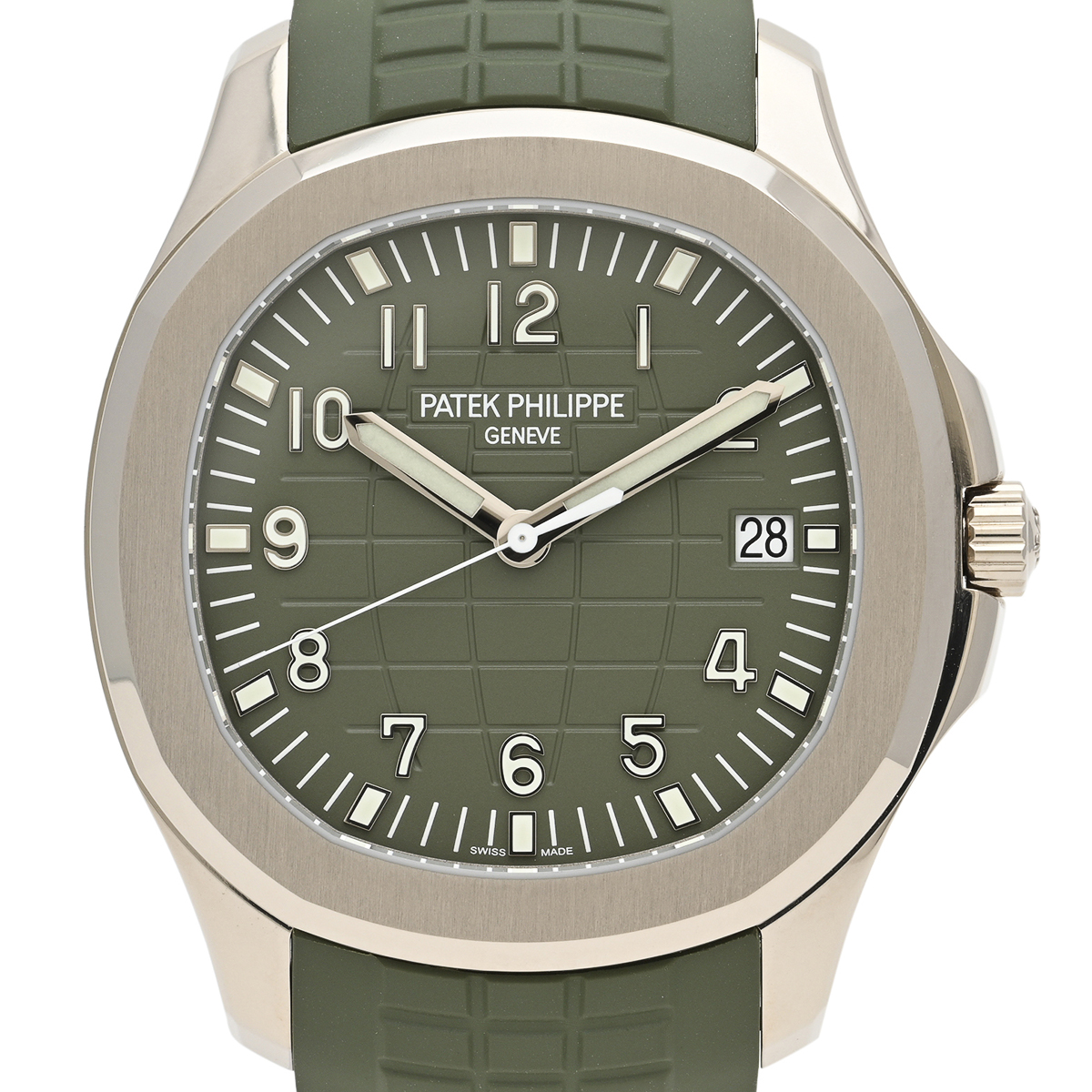 Patek Philippe Aquanaut Jumbo 42.2mm White Gold Khaki Green 5168G-010