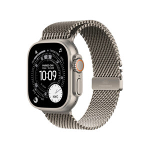 Natural Titanium Case w Natural Titanium Milanese