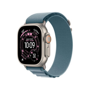 Natural Titanium Case with Light Blue Alpine Loop