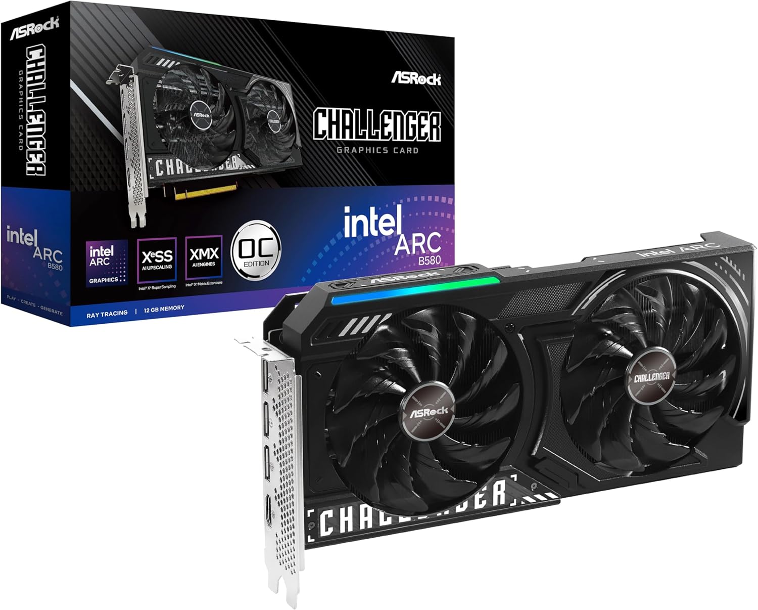 ASRock Steel Legend Intel Arc B580 12GB Graphics Card