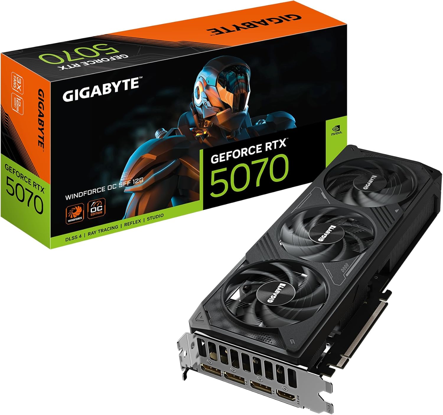 Gigabyte GeForce RTX 5070 Windforce OC 12GB Graphics Card