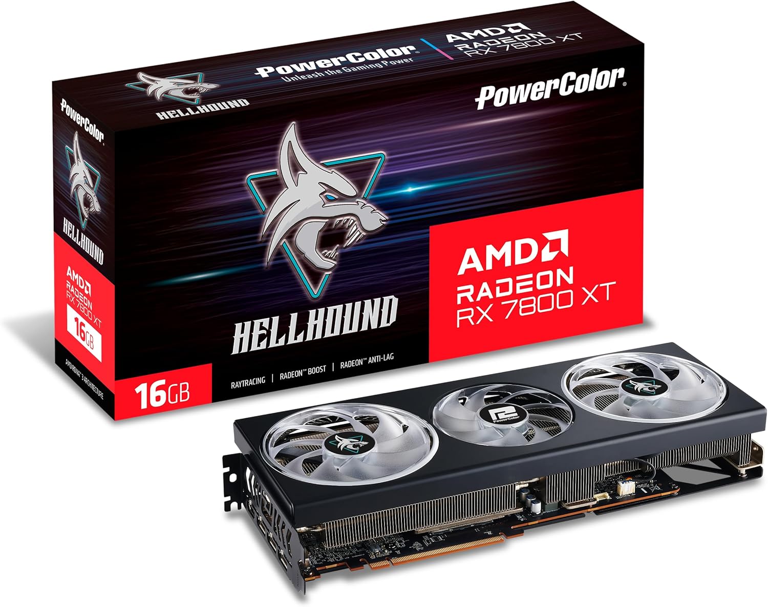PowerColor Hellhound AMD Radeon RX 7800 XT 16GB Graphics Card
