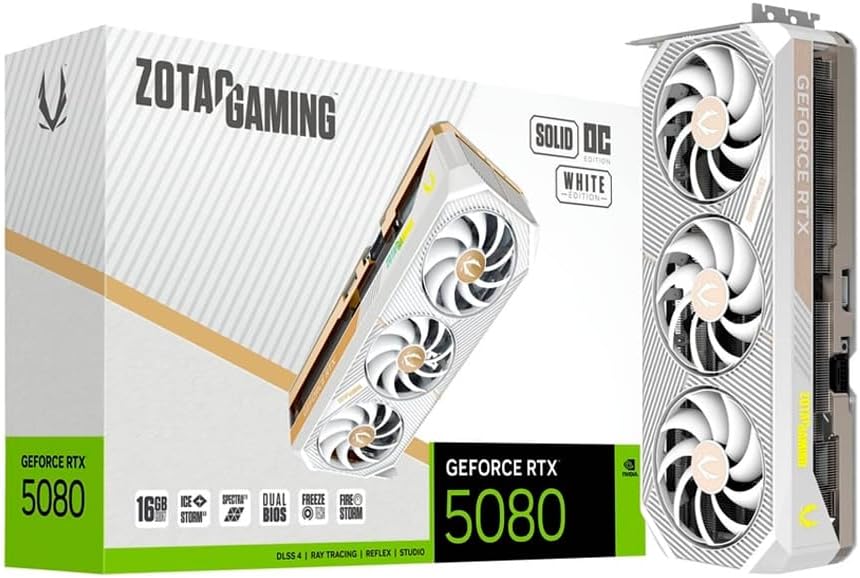 ZOTAC Gaming GeForce RTX 5080 Solid 16GB Graphics Card